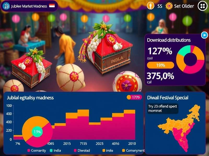 Jubilee Market Madness gameplay screenshot showing vibrant market scene